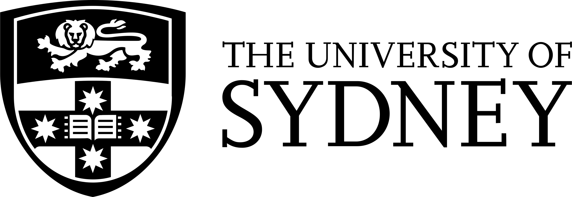 the university of sydney 3 logo black and white